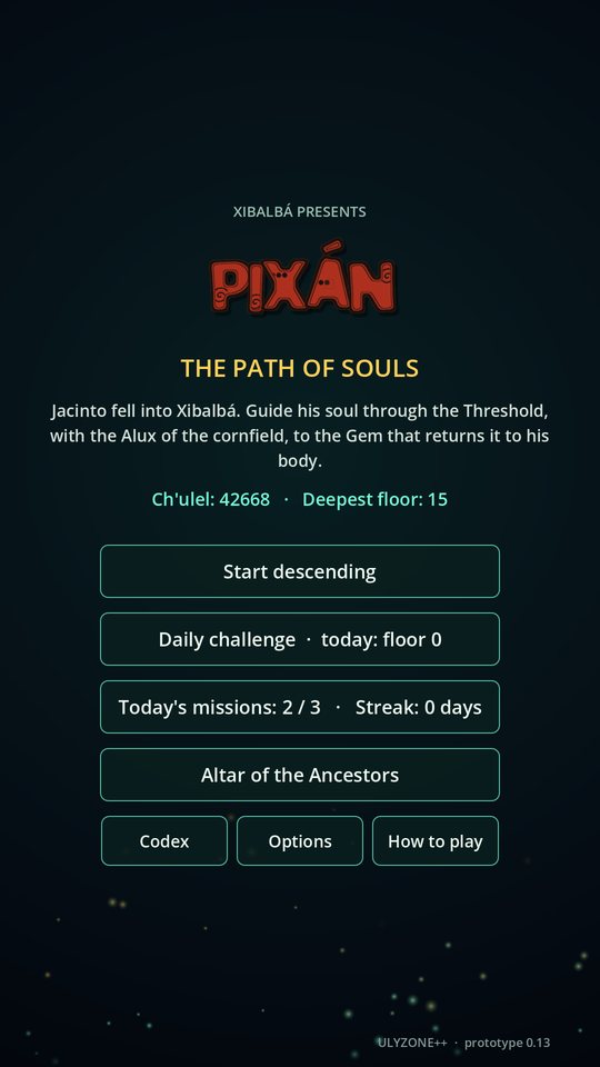 Prototipo 0.13 · el juego en inglés